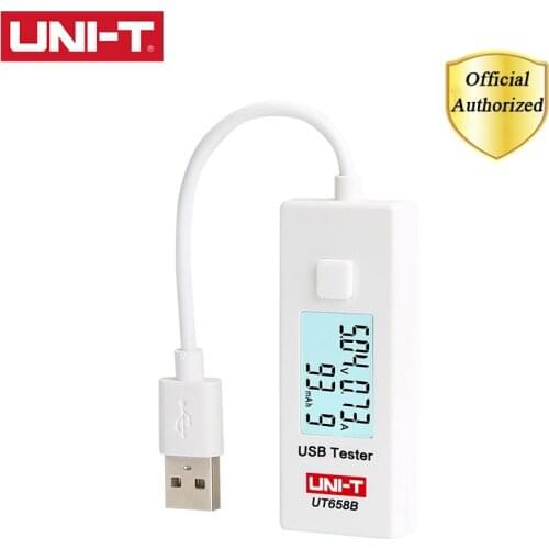 UNI-T UT658B UT658 USB Voltage Tester Phone Computer Charging Current Measure Energy Monitor with LCD Backlight
