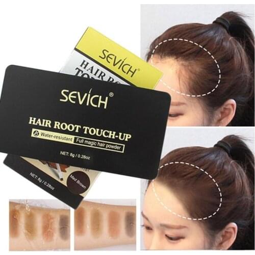Sevich 8G Waterproof Hair Shadow Powder 4 Colors Hair Root Cover Up Concealer Repair Fill In Edge Control Hair Line Powder