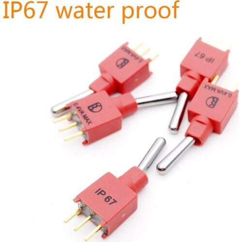 Sealed Sub-Miniature Toggle Switches Q22 M5.08 2AS1 SP On-None-Mom PC thru-hole Gold Flash Switche