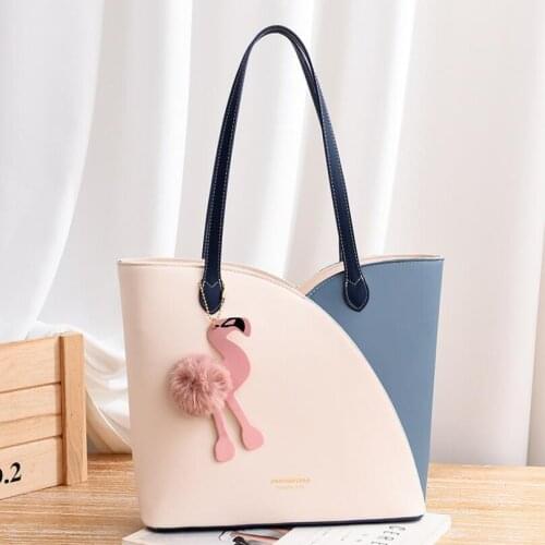 Famous Brand Designer Female Bag New Trendy Fashion Matching Color Female Handbag Large Capacity Bucket Bag Lady Messenger Bag