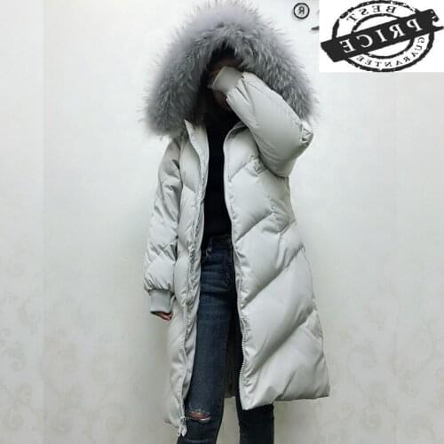 Womens Down Jacket Hooded Long Winter Coat Women Korean Duck Down Coats Female Puffer Jacket Warm Parka 2021 16a0 LW536a