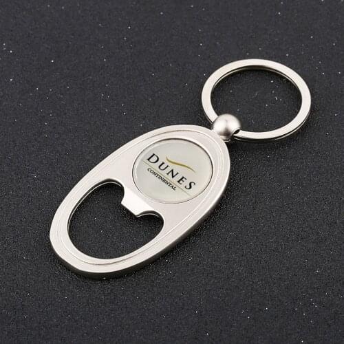 100x Promotional Product Corporate Gift Giveaway Metal Chrome Keychain Bottle Opener Custom Logo Personalized Keyring Key Holder