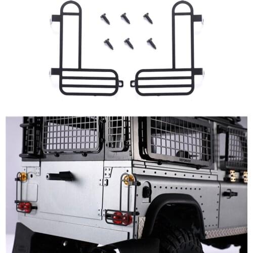 2pcs Metal Rear Lampshade For Defender D90 Modification Upgrade RC Car Parts Light Cover