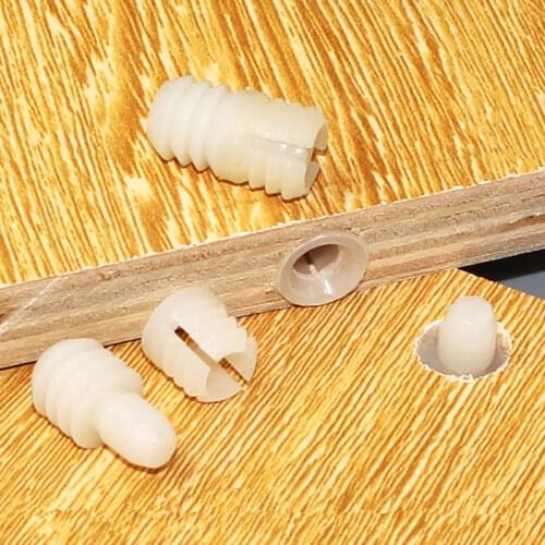 20pcs Hot sale Combination drawer furniture fittings simple assembly invisible two in one connector right angle Fastener Screw