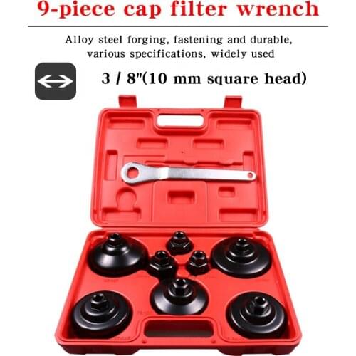 9-piece Strainer Wrench, Oil Grille Filter, Remove Wrench