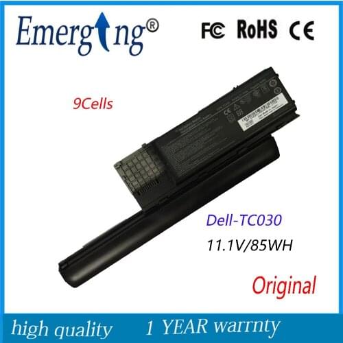 9Cells 85WH New Original Quality New Laptop Battery for Dell D620 D630 TC030 UD088