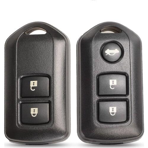 Bilchave 10pcs/Lot 2/3 Buttons Remote Car Shell For TOYOTA Prado RAV Vios Yaris Smart Camry Highlander Key Case Replacement