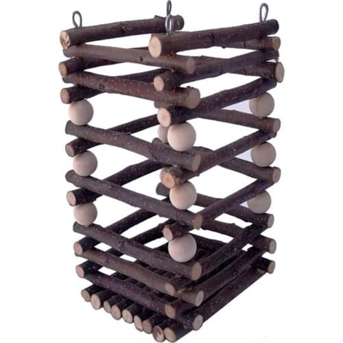 Wooden Hay Manger Rabbit Feeder Chew Bite Resistant Grass Frame Hamster Hay Rack