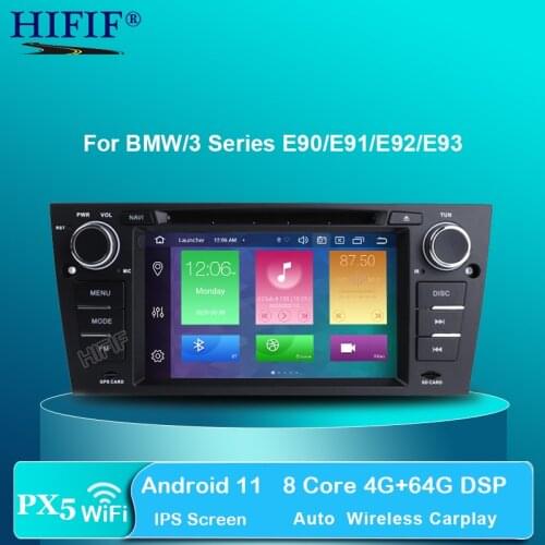 DSP IPS screen Android 10 4G RAM CAR GPS Carplay For BMW E90 E91 E92 E93 dvd player screen stereo radio multimedia navigation