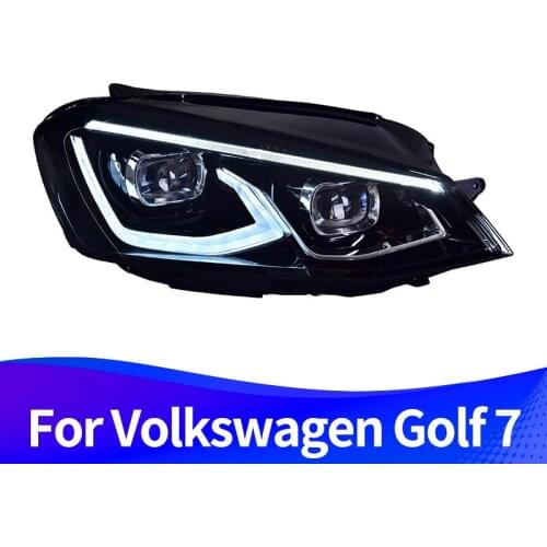 Headlight Assembly for Volkswagen Golf 7 2012-2017 Golf7 MK7 LED DRL LED Turn Signal LED High Beam Full LED Light Source