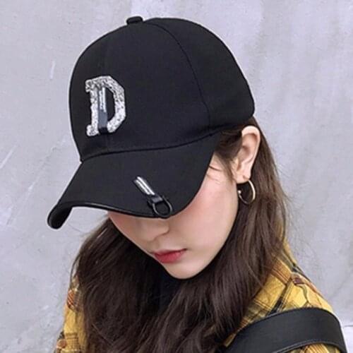 MAERSHEI Cotton D letter Embroidery Baseball cap men women Summer fashion Dad hat Snapback Hip-hop caps wholesale Casquette