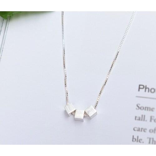 Miuoxion Retro Small Square Necklace Personality Simple Fashion Jewelry For Women Feature Namour Charm Gift All Seasons