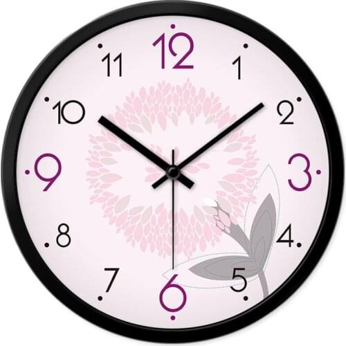 Flower wall clock living room modern minimalist atmosphere Fashion home personality decorative quartz creative clock