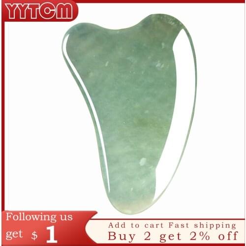 Jade Big Size Triangle Guasha Scraping Board Beauty Salon Plate guasha massage clear gua sha real stone