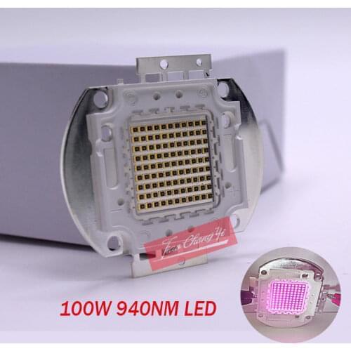 New 100W 940nm IR 16-18V 3.15A Infrared Emitter Light Lamp For Night Vision Camera