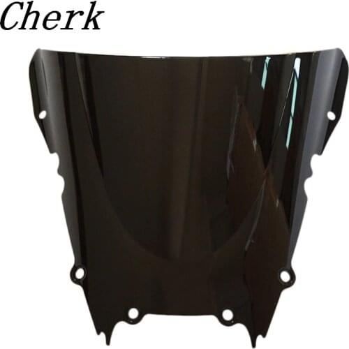 Black Motorcycle Double Bubble Windshield Windscreen Fairing For Yamaha YZF-R6 1998 1999 2000 2001 2002