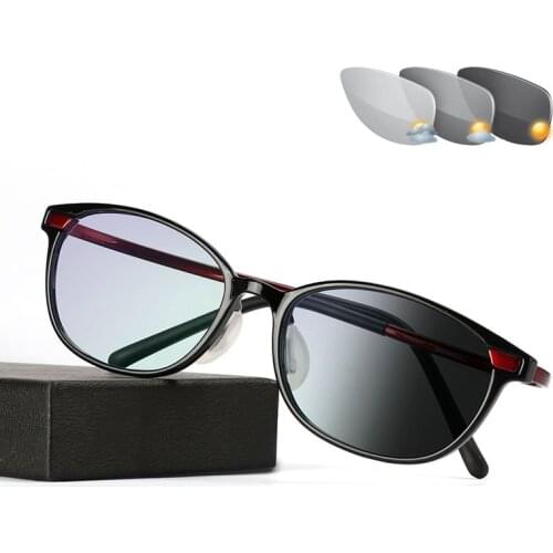 New Trend Mens Sun Transition Photochromic Reading Glasses Men Women Hyperopia Diopters Presbyopia Outdoor Eyewear