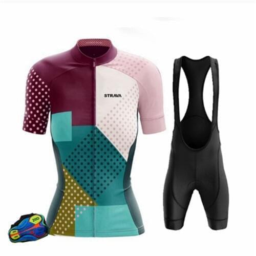 Cycling ClothingSTRAVA Cycling Sets Man Bike Uniform Summer Cycling Jersey Set Road Bicycle Jerseys MTB Bicycle Wear Breathable