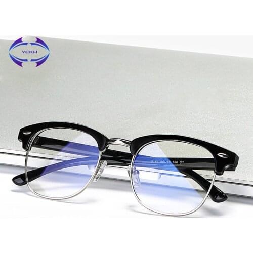 VCKA Transparent Computer Glasses For Women Men Spectacle Frame Anti Blue Ray Clear Lens Fashion Eyeglasses Oculos