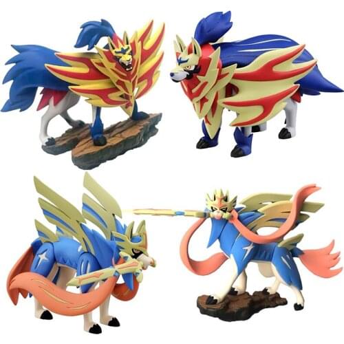 Genuine Pokemon Doll Original Action Figure Pocket Monster Sword Shield Zamazenta Zacian Collections Model Toy Children Gift