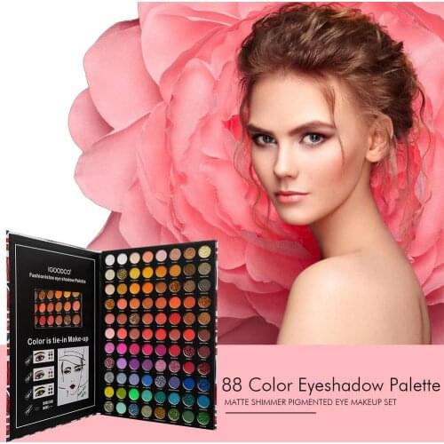 The New 88 Color Eyeshadow Palette Colorful Shadows Palett Glitter Highlighter Shimmer Make Up Pigment Matte Eye Shadow Pallete