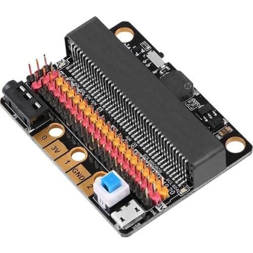 Micro-Bit Expansion Board IOBIT V2.0 Breakout Adapter Shield with Buzzer for BBC Micro:Bit Kidss Python Graphics Programming