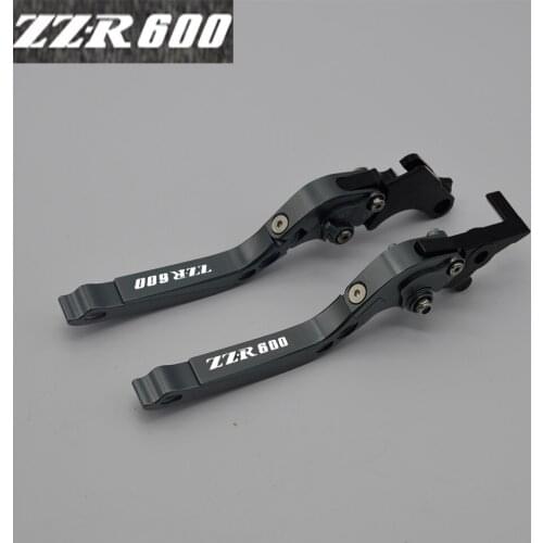 Yang hua CNC Folding&Extending Brake Clutch Levers For Kawasaki ZZR600 ZZR 600 1990-2004 !Logo(ZZR600)