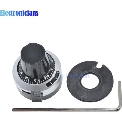 WXD3-13 3590S Potentiometer Precise Dial knob lockable Hat 4mm 6mm 6.35mm 10 Turns Adjustable Potentiometer Cap New Original