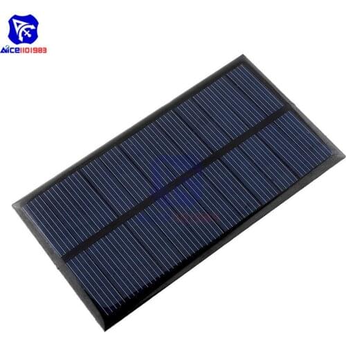 Diymore Mini 6V 1W Solar Panel Bank Solar Power Panel Module DIY Power for Light Battery Cell Phone Toy Chargers Portable