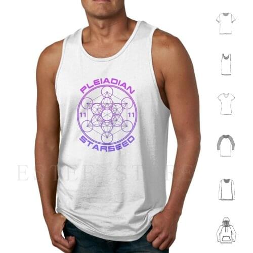 Pleiadian Starseed Sacred Geometry 2 Tank Tops Vest Sleeveless Pleiadian Starseed Star Child Indigo Child Sacred Geometry