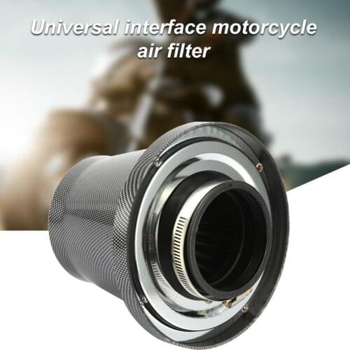 Universal Air Filter High Flow Metal Cold Air Intake Filter Replacement for Motorcycles pod system мопед воздушный фильтр