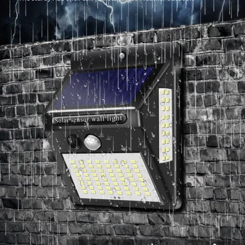 100 150 LED Solar Light Outdoor PIR Motion Sensor Wall Lamp Waterproof Solar Powered Sunlight street Night ligh