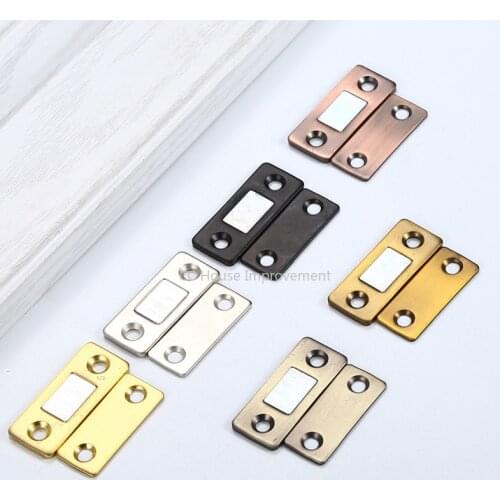 4pcs Strong Magnetic Door Closer Cabinet Door Catches Latch Furniture Doors Magnet Stop Cupboard Ultra Thin