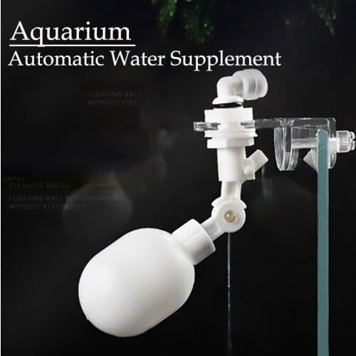 Aquarium Automatic Water Level Controller Float Valve Fresh Sea Water Dispenser Acrylic Fixing Clip