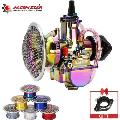 Alconstar High Quality 21 24 26 28 30 32 34mm Colorful PWK Carb Racing carburetor for 2T 4T engine motorcycle scooter UTV ATV