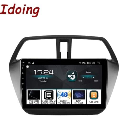 Idoing Car Radios Player Head Unit For Suzuki SX4 2 S-Cross 2012-2016 Navigation Stereo GPS Head Unit Android Auto Apple Carplay