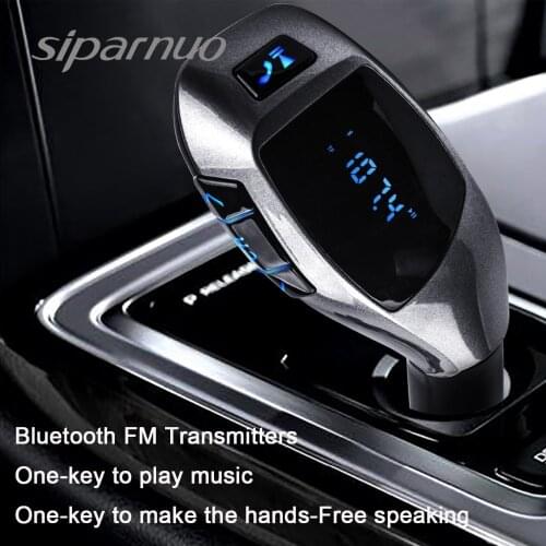 Siparnuo X5 Bluetooth Car Kit Car MP3 Player Bluetooth FM Transmitter with Headset FM Transmitter Phone Bluetooth Transmisor