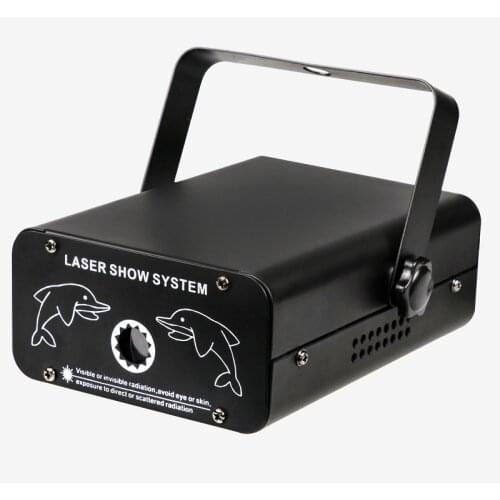 Free shipping Single hole full color grating mini laser light with remote voice control for disco dj wedding party stage light