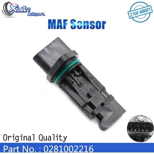XUAN MAF MASS AIR FLOW METER SENSOR 0281002216 For Audi A3 A4 A6 Quattro FORD GALAXY SEAT ALHAMBRA TOLEDO LEON IBIZA CORDOBA
