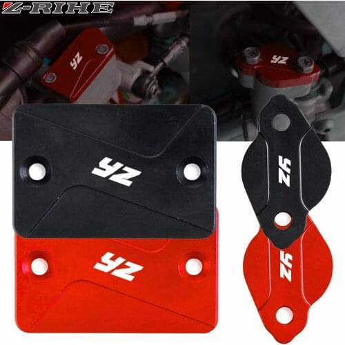 ZRIHE Motorcycle Front & Rear Brake Fluid Reservoir Cover Cap For Yamaha YZ125/250 2003-2007 YZ250F 2003-2006 YZ450 YZ450F