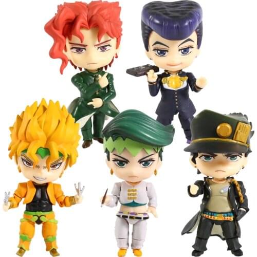 JoJo Rohan Kishibe 1256 Josuke Higashikata 1276 Jotaro Kujo 985 Dio 1110 Noriaki 1033 Cute Mini PVC Action Figure Toy