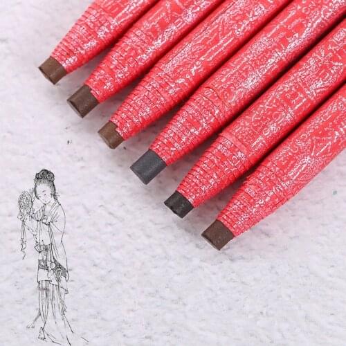 Eyebrow Pencil Waterproof Tattoo Pen Brown Professional Black Coffee Beauty Female Wholesale Makeup Brush High Quality 1PCS