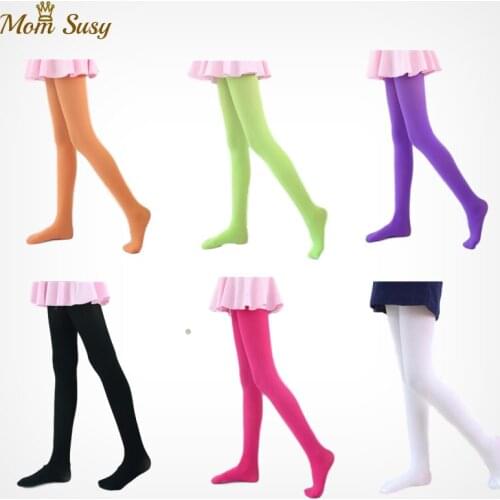 Girl Pantyhose Velvet Candy Color Toddler Adult Sock Casual Dance Stock Long Spring Autumn 0-20Y