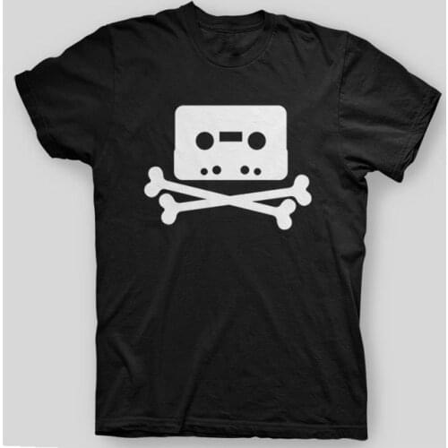 2019 Hot Sale New MenS PIRATE BAY Crossbones Mininova TORRENT Demonoid Napster Nerd T-Shirt Summer Fashion