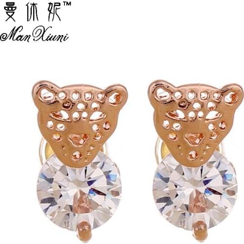 Manxiuni Newest Style Micro Animal Zircon Earrings For Womens Birthday Gift Luxury Woman Earrings