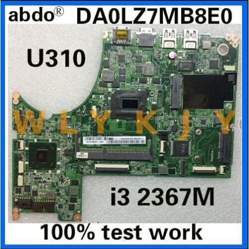 Abdo DA0LZ7MB8E0 motherboard for Lenovo U310 notebook motherboard CPU i3 2365M/2367M DDR3 100% test work