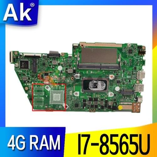 X430FA Mainboard For ASUS X430FA X430F A430F S4300F Laptop motherboard Motherboard W/ I7-8565U 4G-RAM