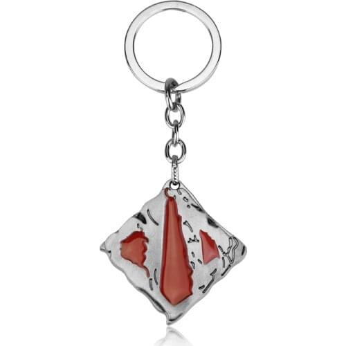 New online games Keychain DOTA 2 flag keychain dota 2 keychain chains for fans women men gift