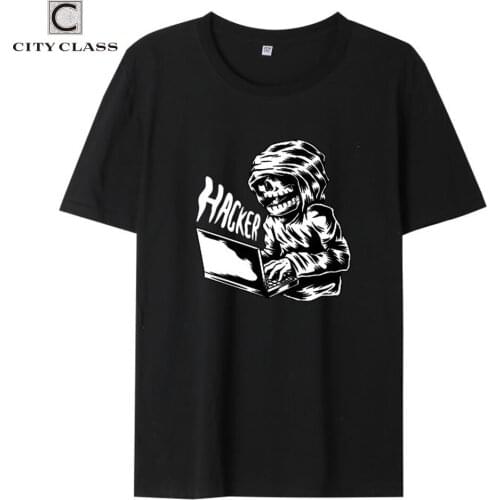 CITY CLASS Hot Men T Shirt 100% Cotton High Quality Super Soft New T Shirt Short Sleeve Black Sport Style Tops for Boys CCLW002