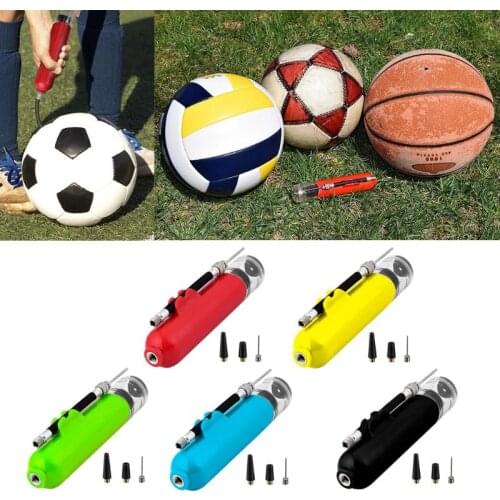 Portable Mini Ball Pump Basketball Football Volleyball Inflator Pump Inflatable Needle Nozzle Accessories